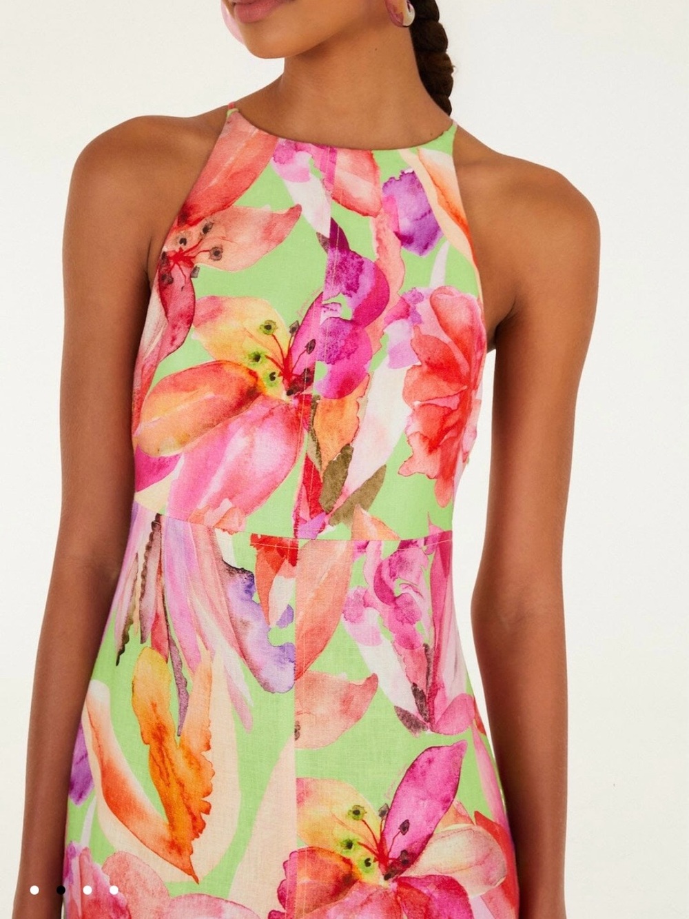NWT Farm Rio Artsy Flora Midi Dress, size Medium - Picture 2 of 7